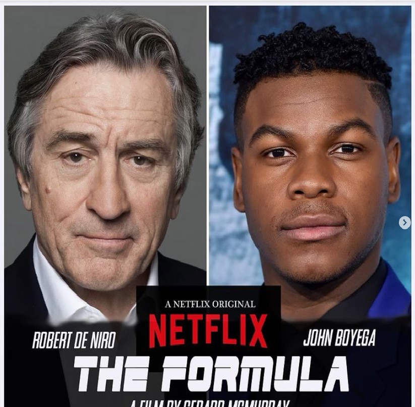 Filme 'The Formula' contará com os atores Robert DeNiro e John Boyega