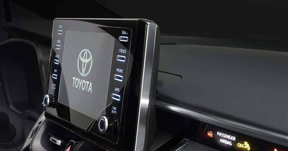 tela flutuante do Toyota Corolla 2022