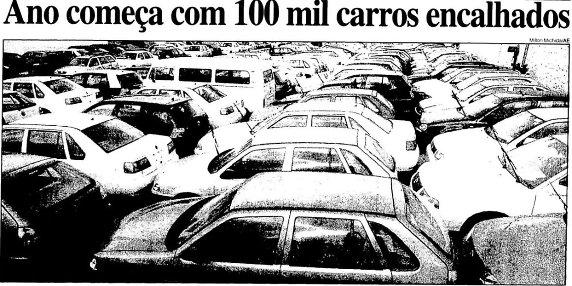 Ano começa com 100 mil carros encalhados