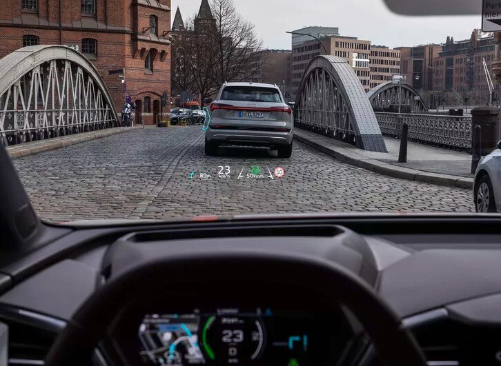 Audi Q4 e-Tron trará realidade aumentada no para-brisa