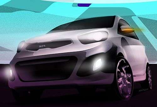  Kia mostra desenho do novo Picanto