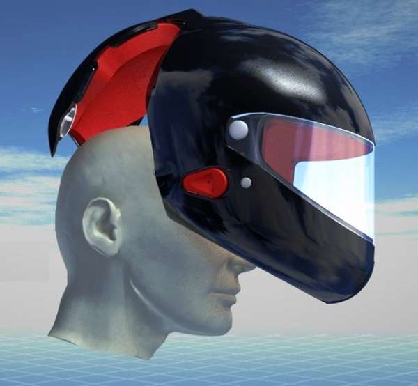  Novo design de capacete facilita remoção